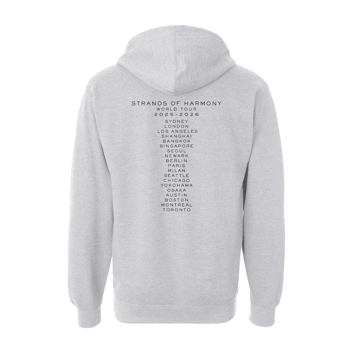 Strands of Harmony Grey Hoodie