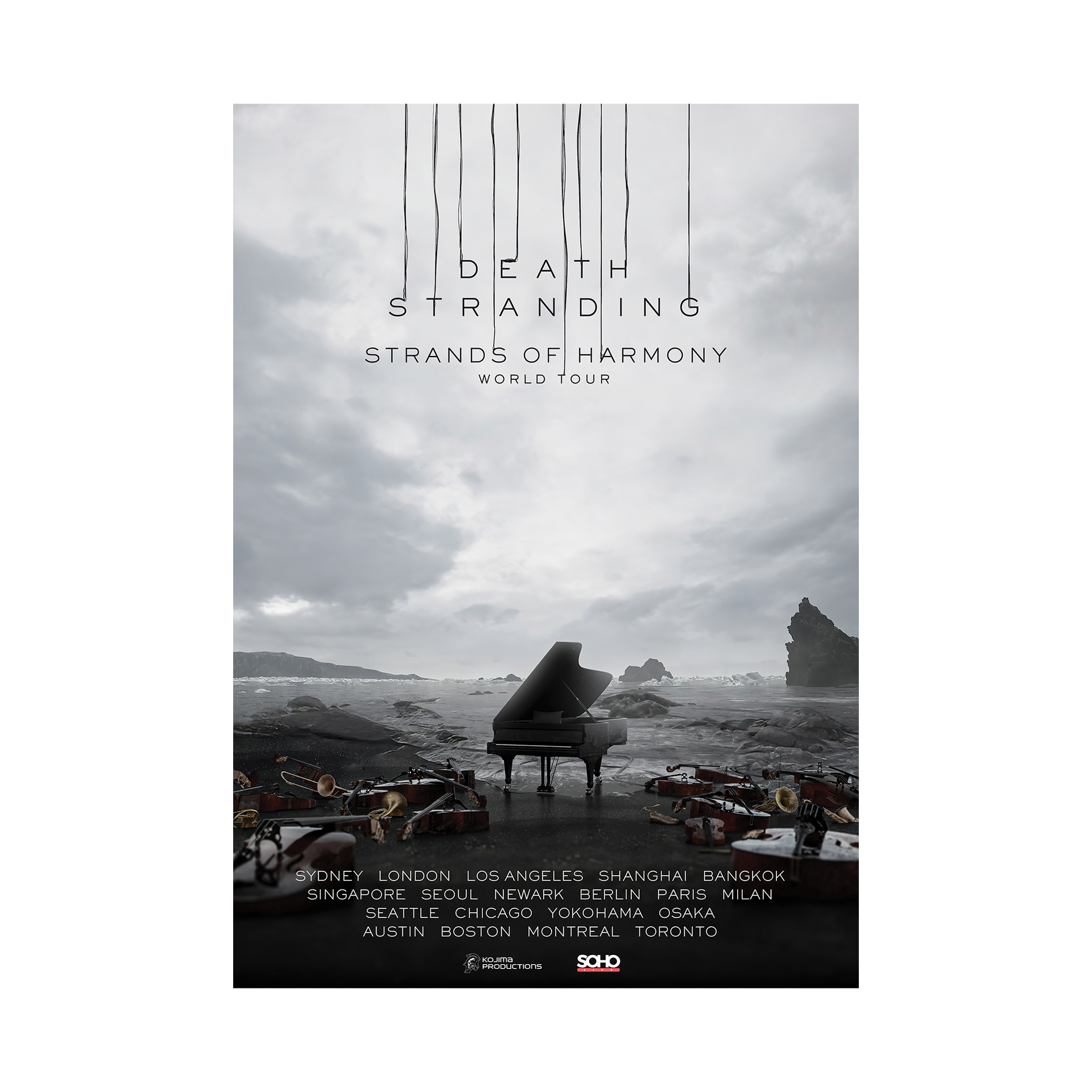 Death Stranding Concert - 2025 Key Art Tour Poster