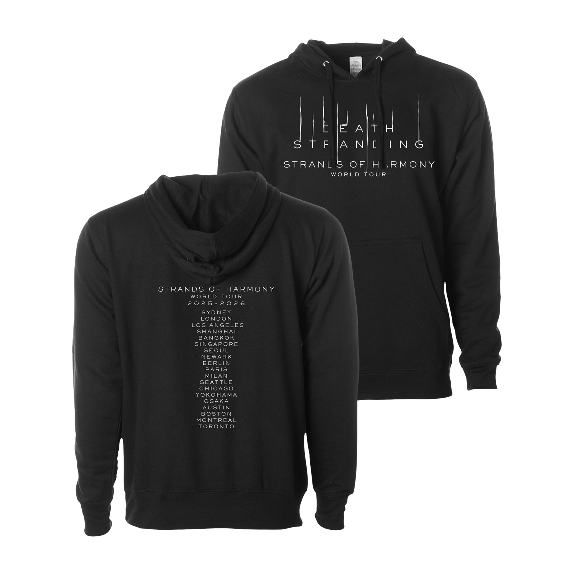 Strands of Harmony Black Hoodie – Death Stranding Concert