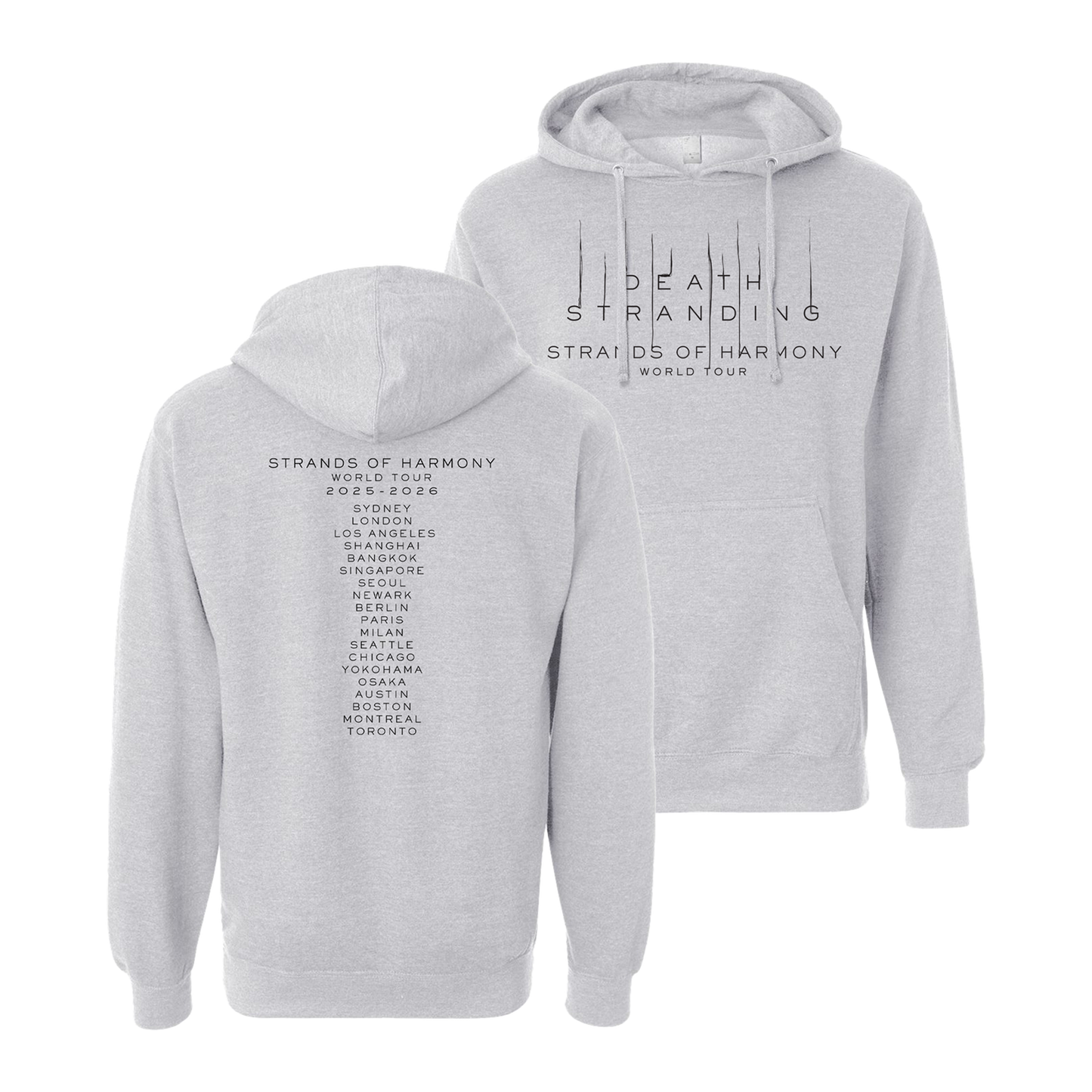 Strands of Harmony Grey Hoodie